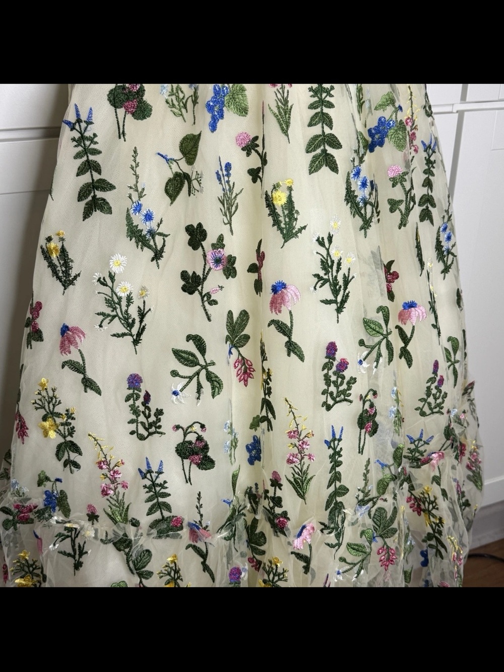 Ivy City Co Amora Dress Multicolor Floral Embroidered Tulle Prom Formal Gown NEW - Picture 6 of 16